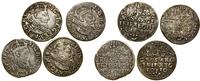 Polska, zestaw 4 x trojak, 1621, 1622, 2 x 1624