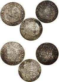 Polska, zestaw 3 x szóstak, 1623, 1624, 1627