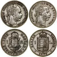 Węgry, zestaw 2 x 1 forint, 1879 KB, 1883 KB