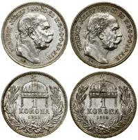 Węgry, lot 2 x 1 korona, 1914 KB, 1915 KB