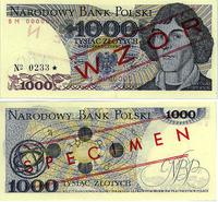 1.000 złotych 1.06.1979, WZÓR banknotu, seria BM
