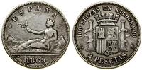 Hiszpania, 2 pesety, 1869