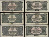 Polska, zestaw 3 x 20 złotych (w klauzuli OBOWIĄZKOWE), 1944