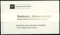 Polska, zestaw banknotów obiegowych Miasta Polskie, 1.03.1990