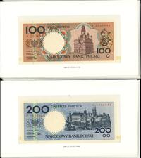 Polska, zestaw banknotów obiegowych Miasta Polskie, 1.03.1990