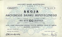 akcja na 100 złotych Lwów, Akcyjny Bank Hipotecz