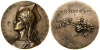 Francja, medal pamiątkowy 155. regimentu piechoty, pocz. XX w.