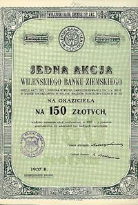akcja na 150 złotych Wilno, Wileński Bank Ziemsk
