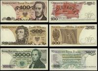 Polska, zestaw 3 banknotów, 1979–1986