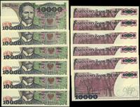 Polska, zestaw: 6 x 10.000 złotych, 1.12.1988