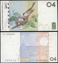 Polska, banknot testowy PWPW - 04 Pokrzewka czarnołbista, (2004)