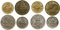 Polska, zestaw: 2 x 5 fenigów (1923 i 1932) i 2 x 10 fenigów (1923 i 1932)