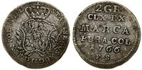 Polska, półzłotek (2 grosze), 1766 FS