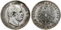 Niemcy, 5 marek, 1875 B