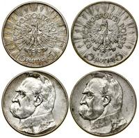 Polska, zestaw: 2 x 5 złotych, 1934 i 1935
