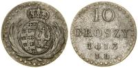 Polska, 10 groszy, 1813 IB