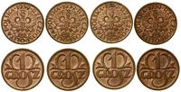 Polska, zestaw: 4 x 1 grosz, 1939