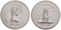 1 dolar 1977, srebrny Jubileusz, srebro 23.38 g,