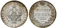 Rosja, rubel, 1843 СПБ АЧ