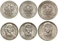 Polska, zestaw 3 x 10 złotych, 1959, 1967, 1968