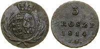 Polska, 3 grosze (trojak), 1814 IB