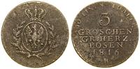 Polska, 3 grosze, 1816 B