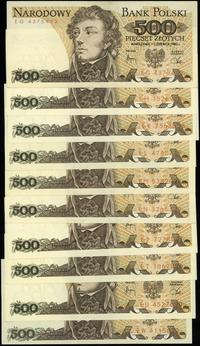 Polska, zestaw: 10 x 500 złotych, 1.06.1982
