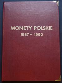Polska, klaser z monetami polskimi z lat 1987–1990
