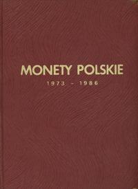 Polska, klaser z monetami polskimi z lat 1973–1986