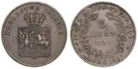 5 złotych 1831, Warszawa, justowane, patyna, Pla