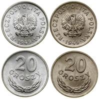 Polska, zestaw: 2 x 20 groszy, 1949