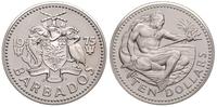 10 dolarów 1975, Neptun - Bóg morza, srebro "925