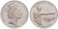 10 dolarów 1992, Olimpiada 1992 - boks, srebro "