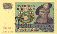 5 koron 1981, Pick 51.d