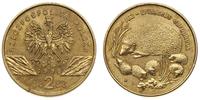 2 złote 1996, Jeż, Nordic Gold, delikatna patyna