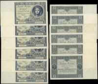 Polska, zestaw: 6 x 5 złotych, 2.01.1930
