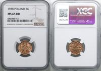 Polska, 2 grosze, 1938