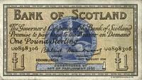 1 funt 12.08.1958, Bank of Scotland, Pick 100.c
