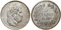 Francja, 5 franków, 1837 A