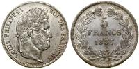 Francja, 5 franków, 1837 W
