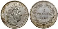 Francja, 5 franków, 1841 W