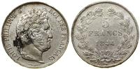 Francja, 5 franków, 1844 W