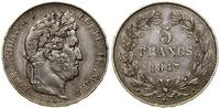 Francja, 5 franków, 1847 A