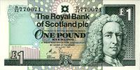 1 funt 24.07.1991, The Royal Bank of Scotland pl