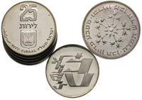 7 x 25 lirot, srebro lokacyjne w postaci monet, 