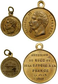Francja, zestaw 2 medalików