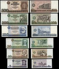 Niemcy, zestaw 6 banknotów, 1971–1985