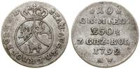 Polska, 10 groszy miedziane, 1792 MW