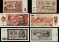 zestaw różnych banknotów, zestaw 5 banknotów, 1961–1987