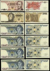 Polska, zestaw 6 banknotów, 1982–1988